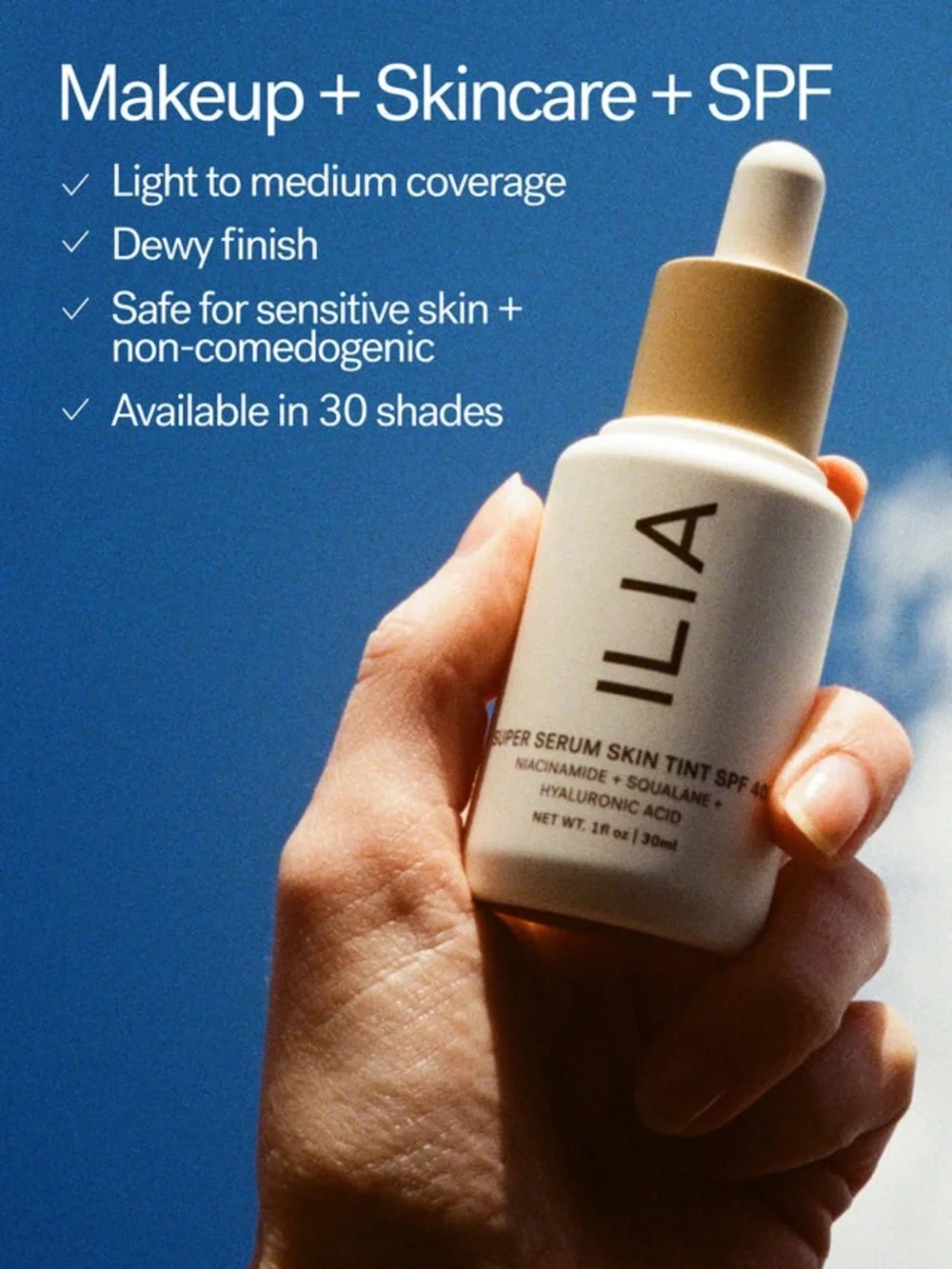 ILIA Super Serum Skin Tint SPF 40 NEW